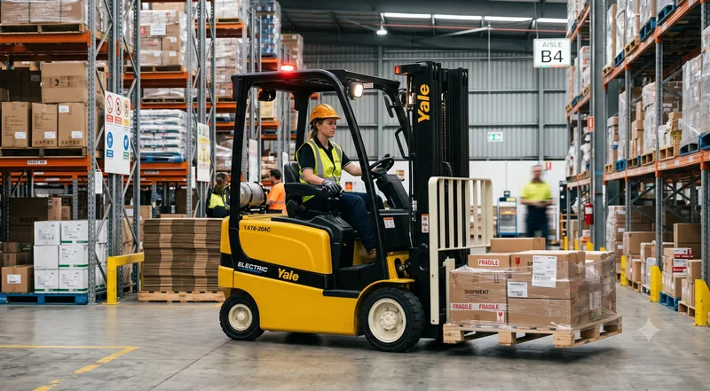 Electric forklift lithium battery application